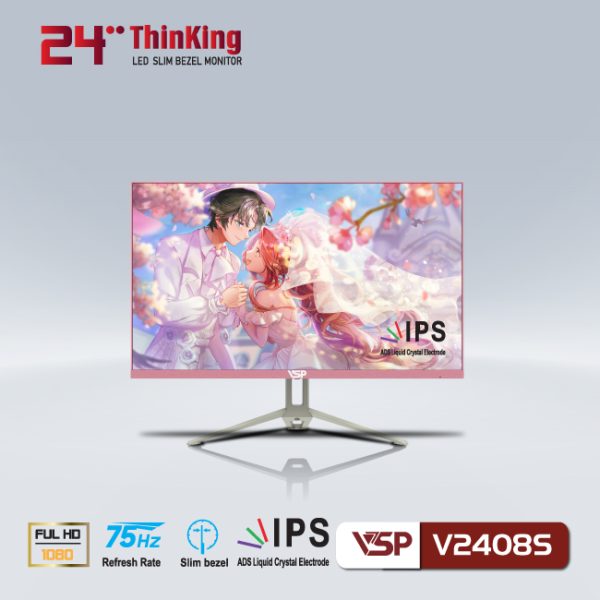 Màn hình LCD VSP V2408S màu hồng - Máy Vi Tính Trường Thịnh - Công Ty Trách Nhiệm Hữu Hạn Đầu Tư Công Nghệ Trường Thịnh